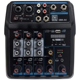 MixerConsola 4 canales + alimentacion por USB - GMA-A4 GCM DJ LINE