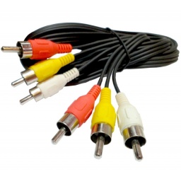 Cable de Audio y Video 3 RCA a 3 RCA 1.5 Metros