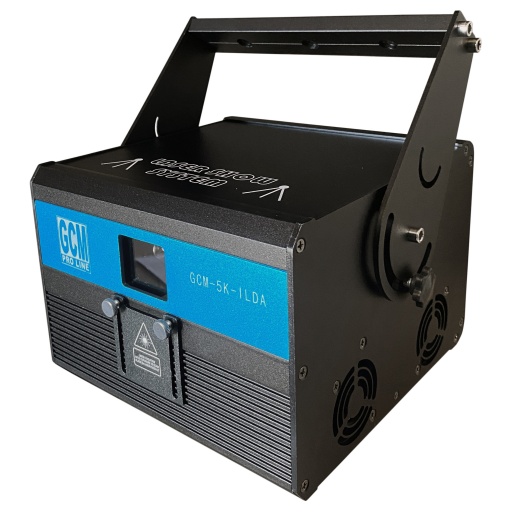 Laser 5W RGB con sistema ILDA DMX-512 GCM-5K GCM Pro