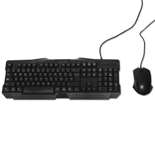 Kit Combo Teclado + Mouse USB Negro Oferta