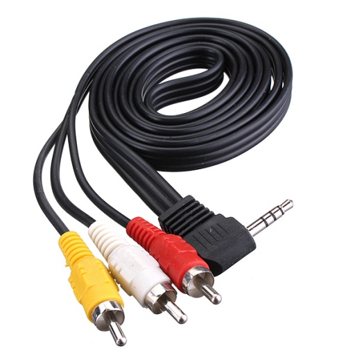 Cable para Cmara Plug Spica a 3 RCA 1.8M GCM-3AV Gcm Pro