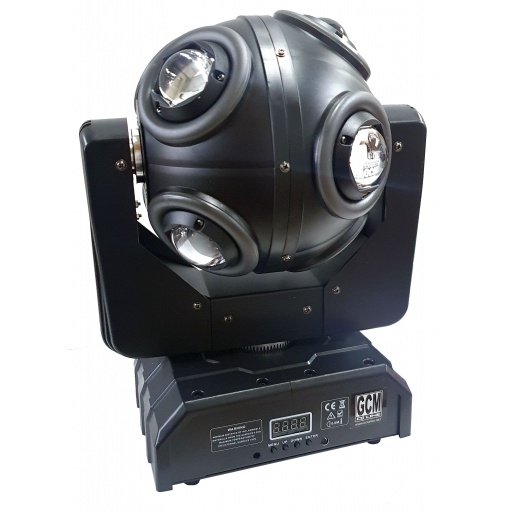 BOLA CABEZA MOVIL 12 LED10W RGBW 4 IN 1 LED AUTO DMX GCM-121S