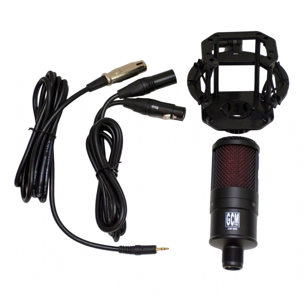 Microfono Condensador para Estudio G-101 + Antipop + Araña + Cable +  Soporte Audio Microfonos Para E